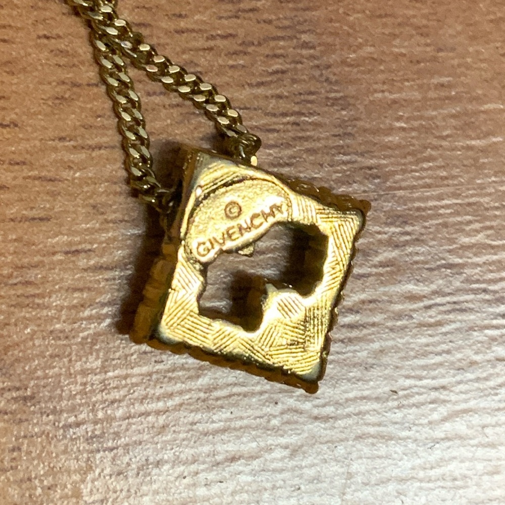 Authentic Givenchy Rhinestone Diamond Shaped Neck… - image 8